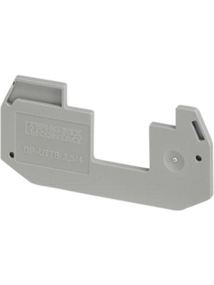 Phoenix Contact - DP-UTT 2,5/4 - Spacer plate 80.1 x 2.6 x 33.1 mm grey, DP-UTT 2,5/4, Phoenix Contact