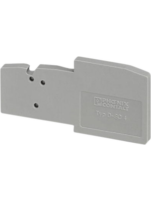 Phoenix Contact - D-SC 4 - End plate, grey, D-SC 4, Phoenix Contact