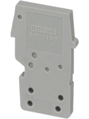 Phoenix Contact - D-PPC 1,5/S - End plate, grey, D-PPC 1,5/S, Phoenix Contact