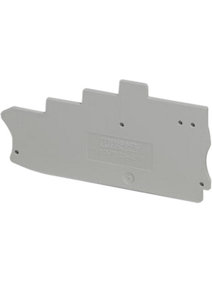 Phoenix Contact - D-PT 2,5-4L/1P - End plate, grey, D-PT 2,5-4L/1P, Phoenix Contact