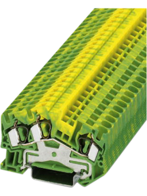 Phoenix Contact - STS 6-TWIN-PE - Terminal block STS N/A green/yellow, 0.2...10 mm2, 3038176, STS 6-TWIN-PE, Phoenix Contact