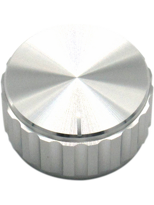 RND Components - RND 210-00341 - Aluminium Knob, silver, 6.4 mm, RND 210-00341, RND Components