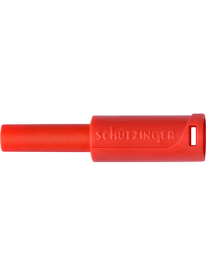 Schtzinger - SKU 30 / RT / -1 - Safety Coupler ? 4 mm red 1000 V, CAT II 69 mm, SKU 30 / RT / -1, Schtzinger