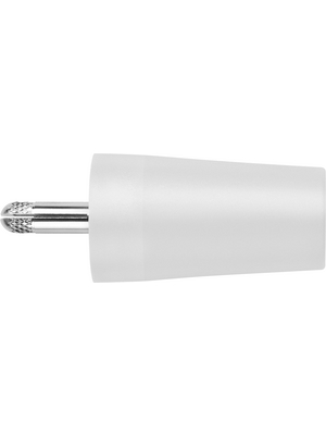 Schtzinger - SURB 2112 NI / WS - Safety adapter ? 4 mm white 1000 V, 32 A, CAT II 45.6 mm, SURB 2112 NI / WS, Schtzinger