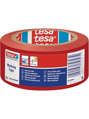 Tesa - 60760 50MM X 33 M RED - Floor marking tape red 50 mmx33 m, 60760 50MM X 33 M RED, Tesa