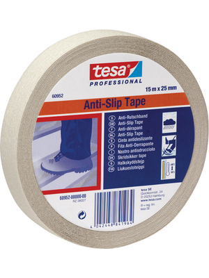 Tesa - 60952 25MM X 15 M TRANSPAR - Anti slip tape transparent 25 mmx15 m, 60952 25MM X 15 M TRANSPAR, Tesa