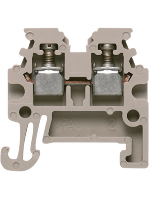 Weidmller - WDU 1.5/R3.5 - 1753280000 - Terminal block W-Series N/A Dark Beige, 0.5...1.5 mm2, WDU 1.5/R3.5 - 1753280000, Weidmller