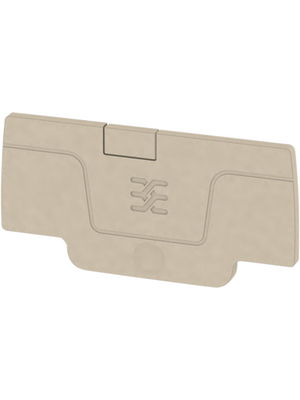 Weidmller - AEP 2C 1.5 - 1552600000 - End plate N/A 53 x 2.1 x 26 mm beige A, AEP 2C 1.5 - 1552600000, Weidmller