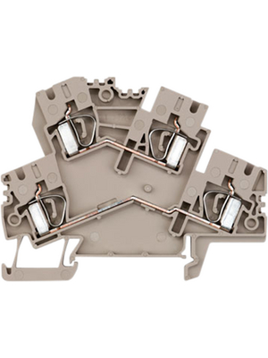 Weidmller - ZDK 4-2 - 8670750000 - Terminal block Z Series N/A Dark Beige, 0.5...4 mm2, ZDK 4-2 - 8670750000, Weidmller