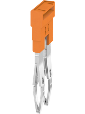 Weidmller - ZQV 2.5N/2 - 1527540000 - Cross connector N/A 7.9 x 24.7 mm orange Z Series, ZQV 2.5N/2 - 1527540000, Weidmller