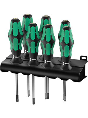 Wera - 335/350/367/7 Lasertip Rack - Screwdriver set 7 p., 335/350/367/7 Lasertip Rack, Wera