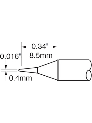 Metcal - STTC-145P - Soldering tip Conical / Narrow 390 C, STTC-145P, Metcal