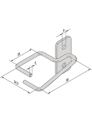 Pentair Schroff - 21236-102 - Cable Eye, 21236-102, Pentair Schroff