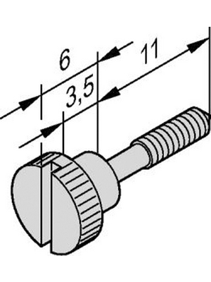 Pentair Schroff - 21101-106 - Collar screw, 21101-106, Pentair Schroff