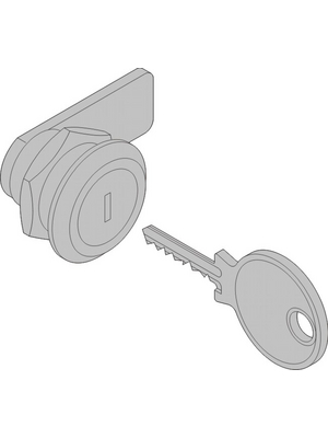 Pentair Schroff - 27230-116 - Rear panel lock, 27230-116, Pentair Schroff