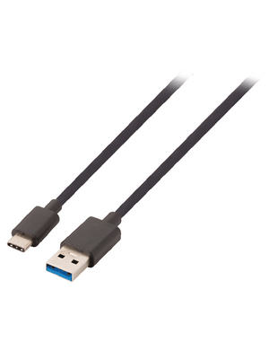 Valueline - VLCP61600B10 - USB 3.0 Cable 1.00 m black, VLCP61600B10, Valueline