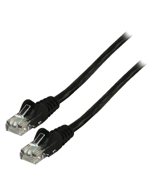 Valueline - VLCP85100B0.25 - Patch cable CAT5 UTP 0.25 m black, VLCP85100B0.25, Valueline