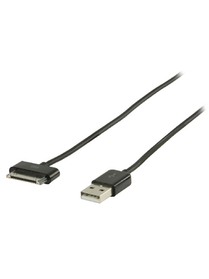 Valueline - VLMP39100B1.00 - USB Cable 1.00 m black, VLMP39100B1.00, Valueline