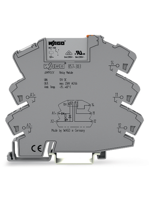 Wago - 857-303 - Socket with Miniature Switching Relay, 857-303, Wago