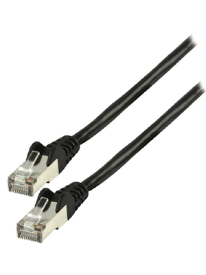 Valueline - VLCP85110B0.25 - Patch cable CAT5 F/UTP 0.25 m black, VLCP85110B0.25, Valueline