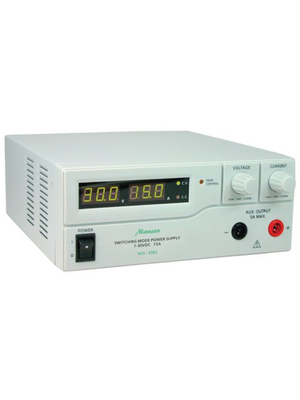 Manson - HCS-3300-USB - Laboratory Power Supply 2 Ch. 1...16 VDC 5 A / 1...16 VDC 30 A, Programmable, HCS-3300-USB, Manson