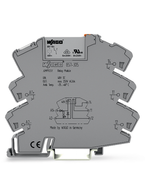 Wago - 857-305 - Socket with Miniature Switching Relay, 857-305, Wago