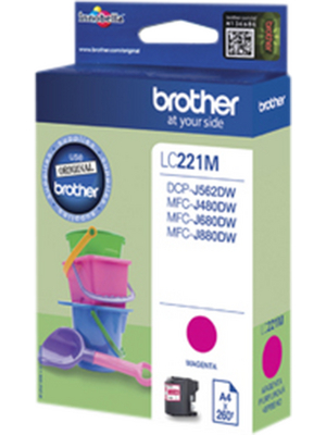 Brother - LC221M - Ink LC-221M magenta, LC221M, Brother