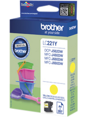 Brother - LC221Y - Ink LC-221Y yellow, LC221Y, Brother