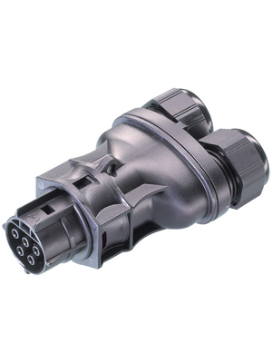 Wieland - RST20I5S B1 ZRX SW - Splitter Connector Splitter L3-N-PE Screw Connection, RST20I5S B1 ZRX SW, Wieland