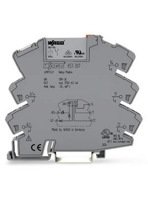 Wago - 857-307 - Socket with Miniature Switching Relay, 857-307, Wago