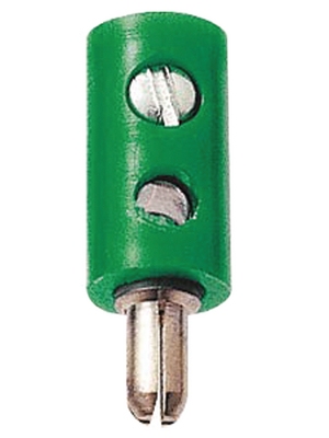 Donau - 2,6 MM GRN ZWERG-STECKER - Cable plug, green, 2,6 MM GRN ZWERG-STECKER, Donau