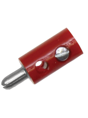 Donau - 2,6 MM ROT ZWERG-STECKER - Cable plug, red, 2,6 MM ROT ZWERG-STECKER, Donau