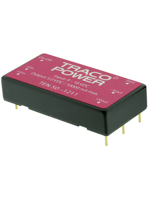 Traco Power - TEN 50-1213 - DC/DC converter 9...18 VDC 15 VDC, TEN 50-1213, Traco Power