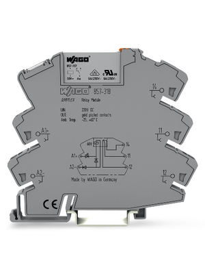 Wago - 857-318 - Socket with Miniature Switching Relay, 857-318, Wago