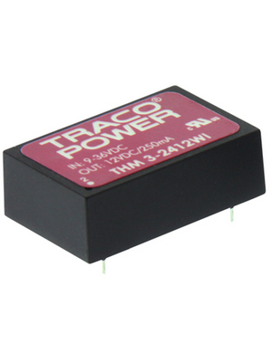 Traco Power - THM 3-0513WI - DC/DC converter 4.5...9 VDC 15 VDC, THM 3-0513WI, Traco Power