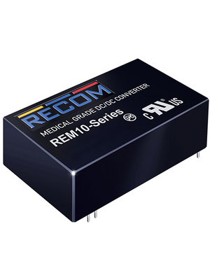 Recom - REM10-0505S/A - DC/DC converter 4.5...9 VDC 5 VDC, REM10-0505S/A, Recom