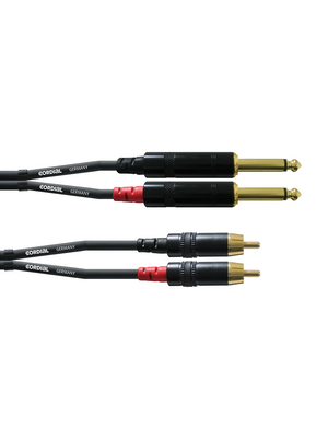 Cordial - CFU 1.5 PC - Audio cable assembly 1.5 m black, CFU 1.5 PC, Cordial