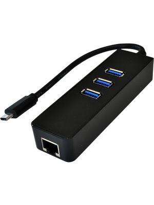 Exsys - EX-1133-N - Ethernet Adapter, USB Hub USB 1x 10/100/1000 -, EX-1133-N, Exsys