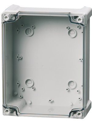 Fibox - TA 241911T enclosure - Plastic enclosure grey, RAL 7035 191 x 107 mm ABS IP 65, Grey base with transparent cover, TA 241911T enclosure, Fibox