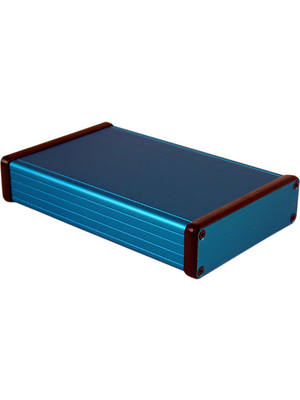 Hammond - 1455L1601BU - Metal enclosure, blue, 103 x 160 x 30.5 mm, Aluminium, 1455L1601BU, Hammond