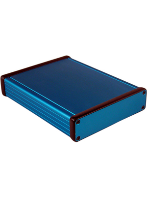 Hammond - 1455P1601BU - Metal enclosure, blue, 125 x 160 x 30.5 mm, Aluminium, 1455P1601BU, Hammond