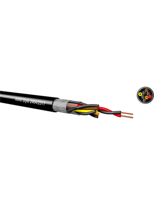 Kabeltronik - UL-2-LIYCY 12 X 2 X AWG26 - Control cable 24 x 0.13 mm2 shielded Stranded tin-plated copper wire black, UL-2-LIYCY 12 X 2 X AWG26, Kabeltronik