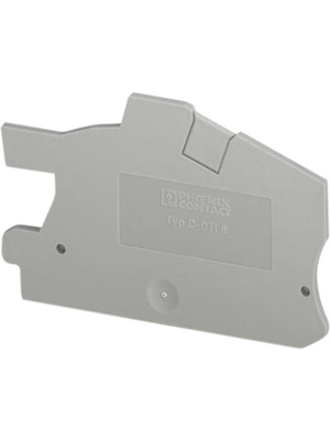 Phoenix Contact - D-DTI 6 - End plate, grey, D-DTI 6, Phoenix Contact