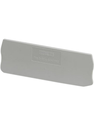 Phoenix Contact - D-ST 1,5/S-QUATTRO - End plate, grey, D-ST 1,5/S-QUATTRO, Phoenix Contact