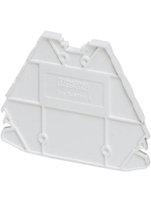 Phoenix Contact - D-PTRV 4 WH - End plate, white, D-PTRV 4 WH, Phoenix Contact