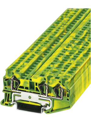 Phoenix Contact - ST 4-TWIN-PE - Feed-through terminal block N/A green-yellow, 0.08...4.0 mm2, 3031416, ST 4-TWIN-PE, Phoenix Contact