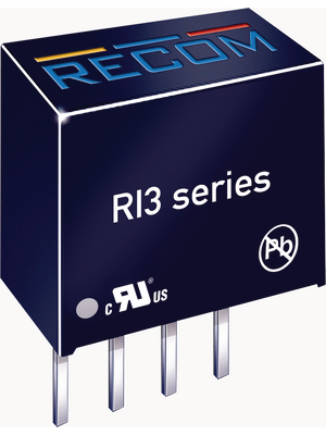 Recom - RI3-0505S - DC/DC converter 5 VDC 5 VDC, RI3-0505S, Recom