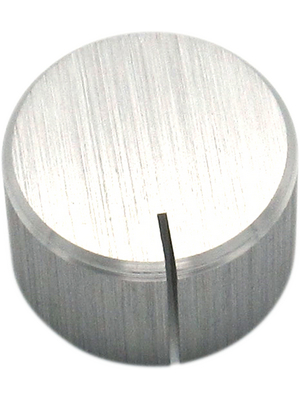 RND Components - RND 210-00362 - Aluminium Knob, silver, 6.4 mm shaft, RND 210-00362, RND Components