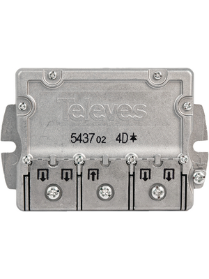 Televs - 5437 - Splitter 4-way 5...2400 MHz, 5437, Televs