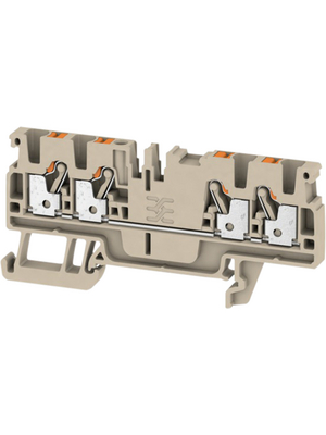 Weidmller - A4C 2.5 - 1521690000 - Terminal block A N/A Dark Beige, 0.5...2.5 mm2, A4C 2.5 - 1521690000, Weidmller